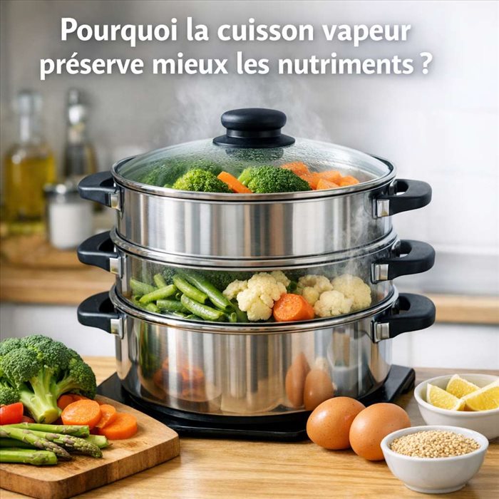 Cuisson vapeur : pourquoi elle préserve mieux les nutriments ?