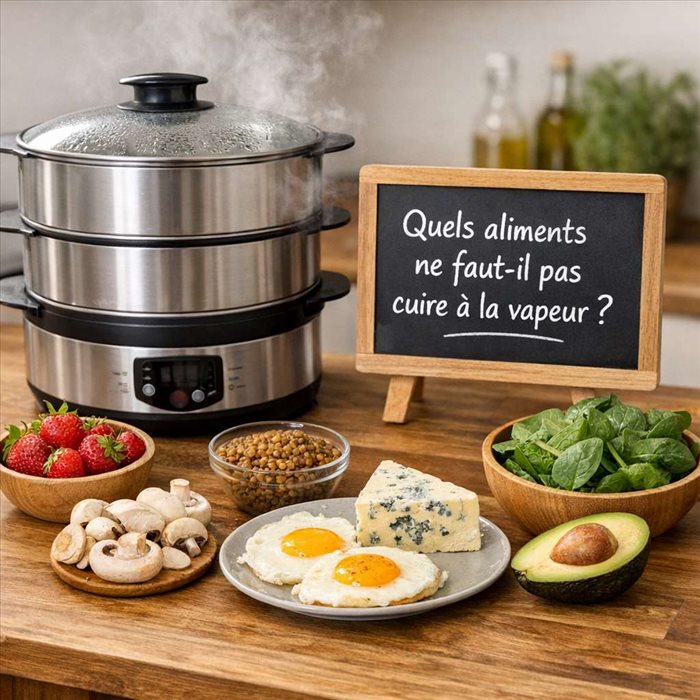Quels aliments ne faut-il pas cuire à la vapeur ? Guide complet
