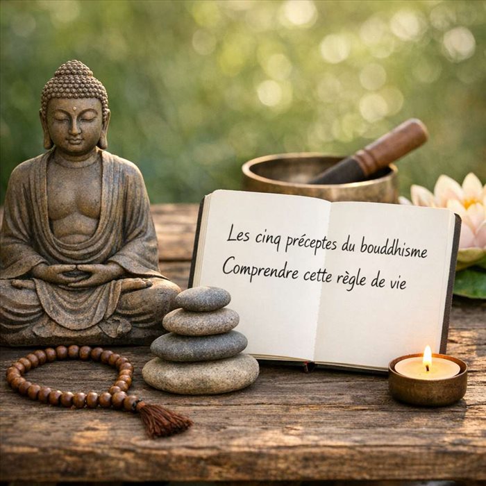 Les cinq préceptes du bouddhisme : guide simple et clair