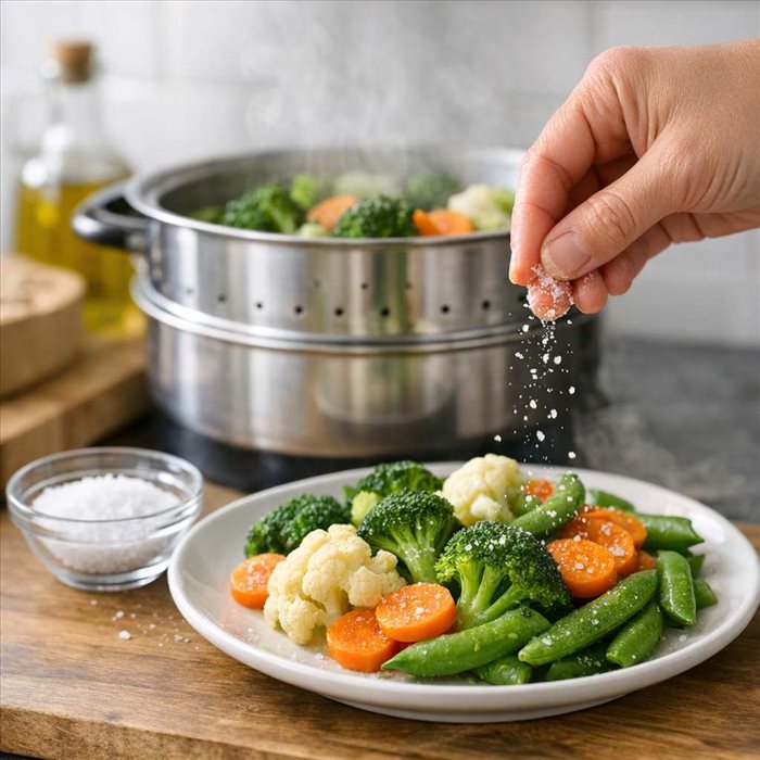Pourquoi saler après une cuisson à la vapeur ? | Conseils et astuces
