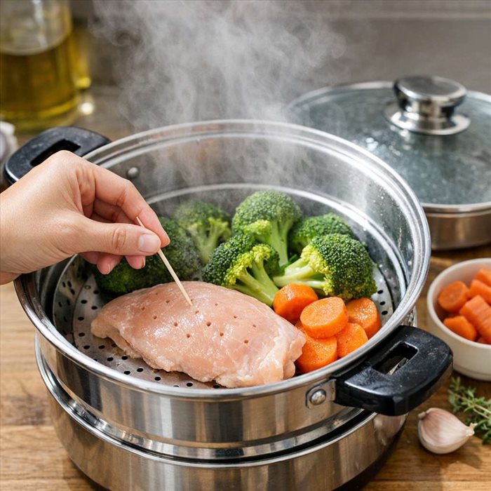 Percer les aliments avant cuisson vapeur : pourquoi et comment ?