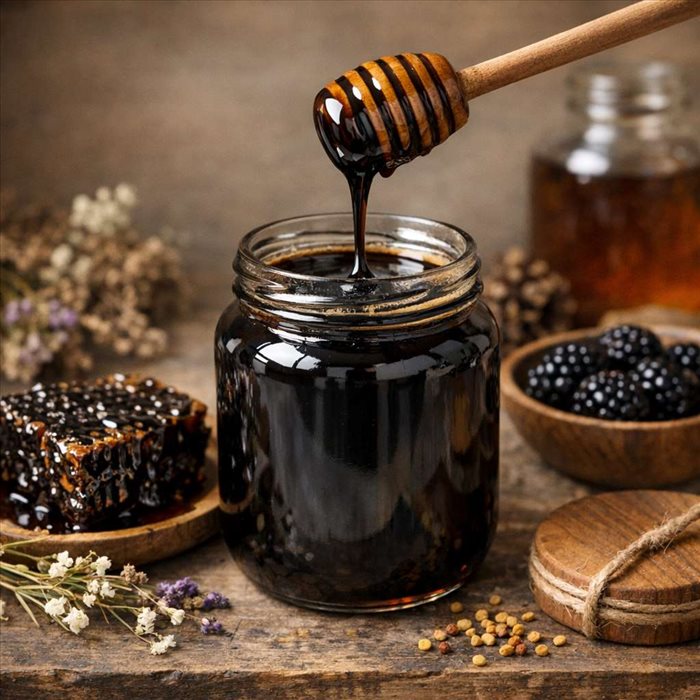 Miel noir : bienfaits, propriétés et usages au quotidien