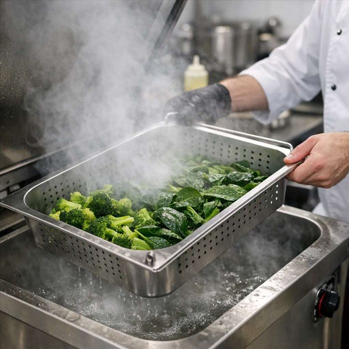 Blanchir à la vapeur en cuisine professionnelle : guide complet