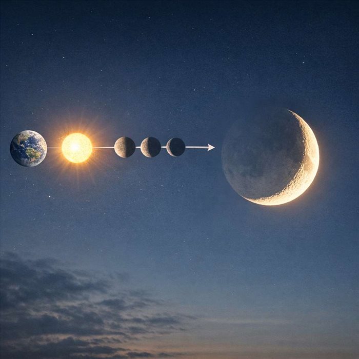 Pourquoi la Lune prend-elle la forme d’un croissant ?
