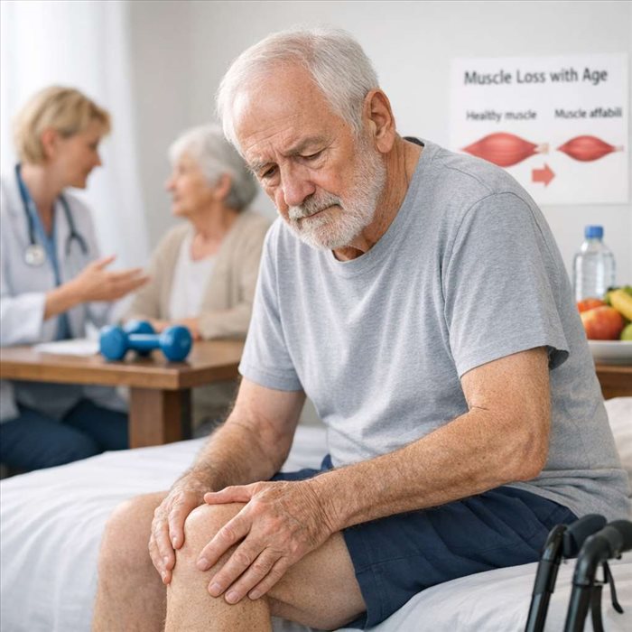 Sarcopénie chez la personne âgée : causes, signes et prévention