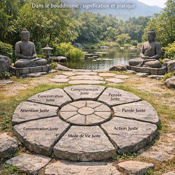 Le noble sentier octuple dans le bouddhisme : guide essentiel